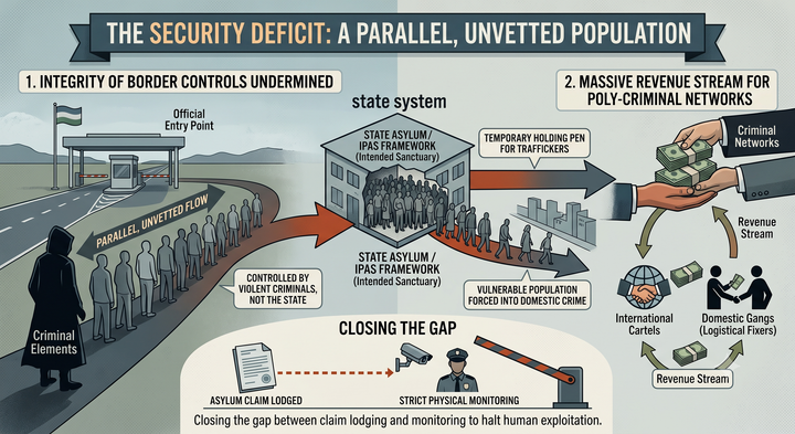 The Transnational Squeeze on Ireland: Trafficking Networks and the Asylum Blind Spot