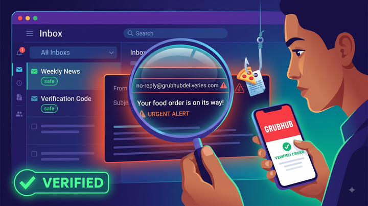 How to Spot Phishing Scams: Fake Delivery Emails & Grubhub Case Study